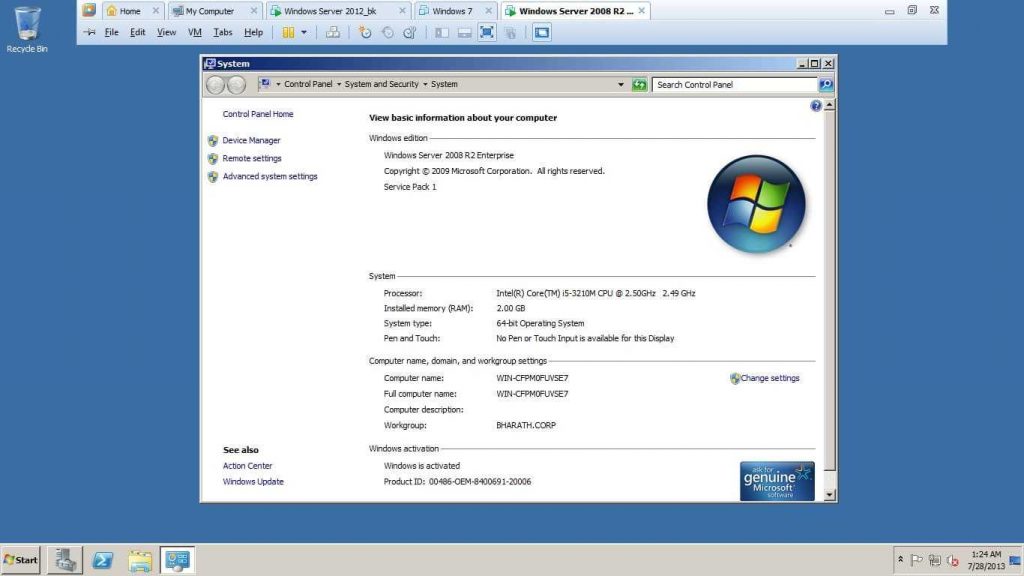 Перенос windows server 2008 r2 на windows server 2008