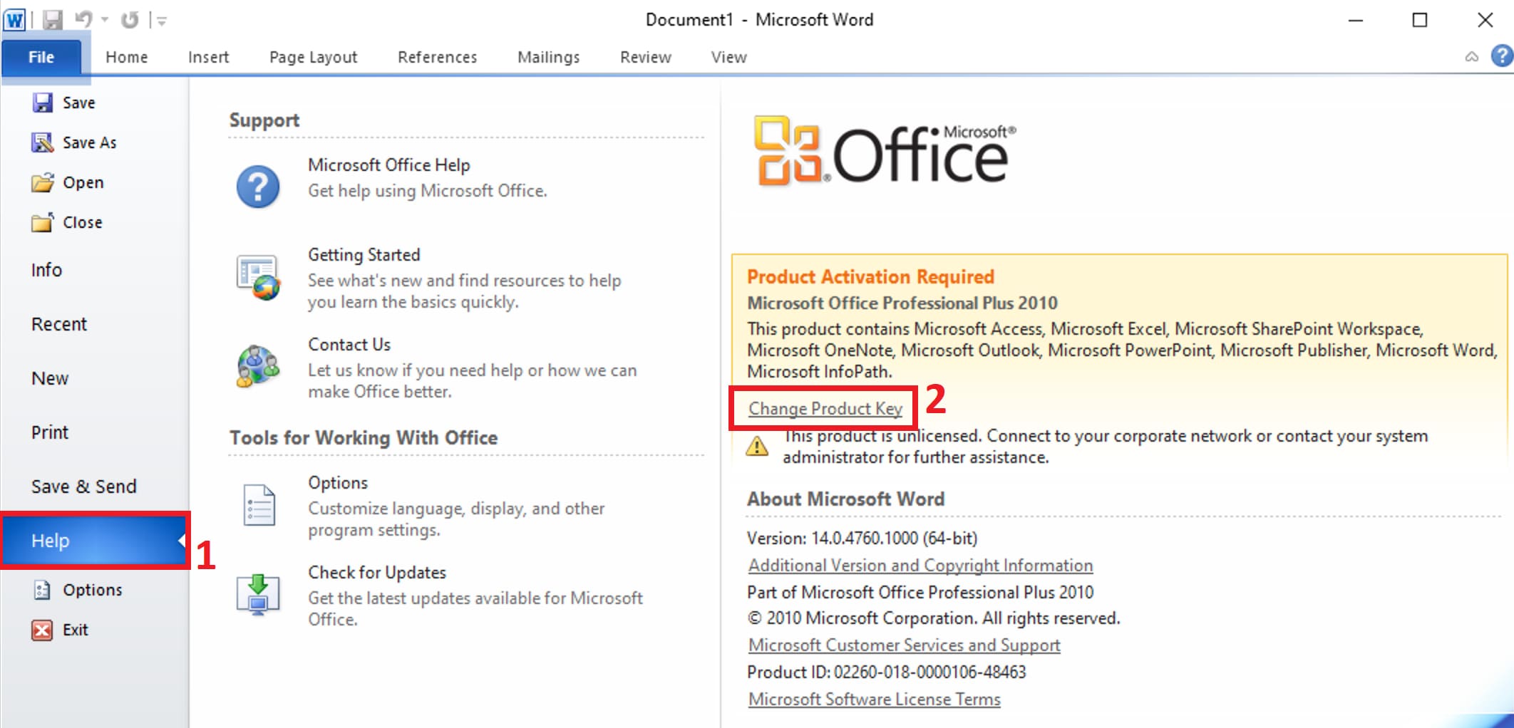 Dripping planer dygtige How to activate Microsoft Office 2010 Pro Plus