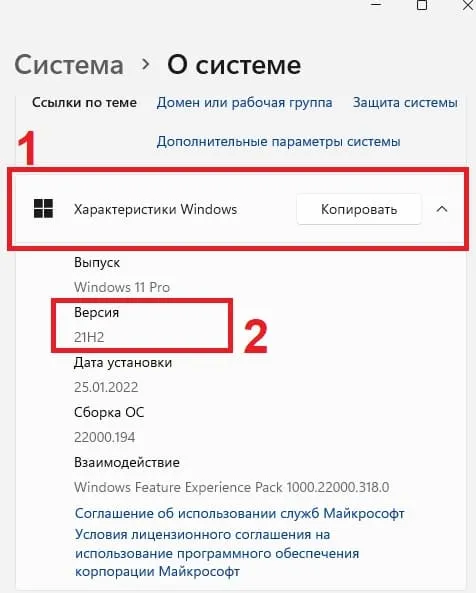 Как узнать версию обновления Windows 10 и Windows 11