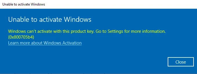 0x800705b4 — Ошибка в Windows, как исправить?