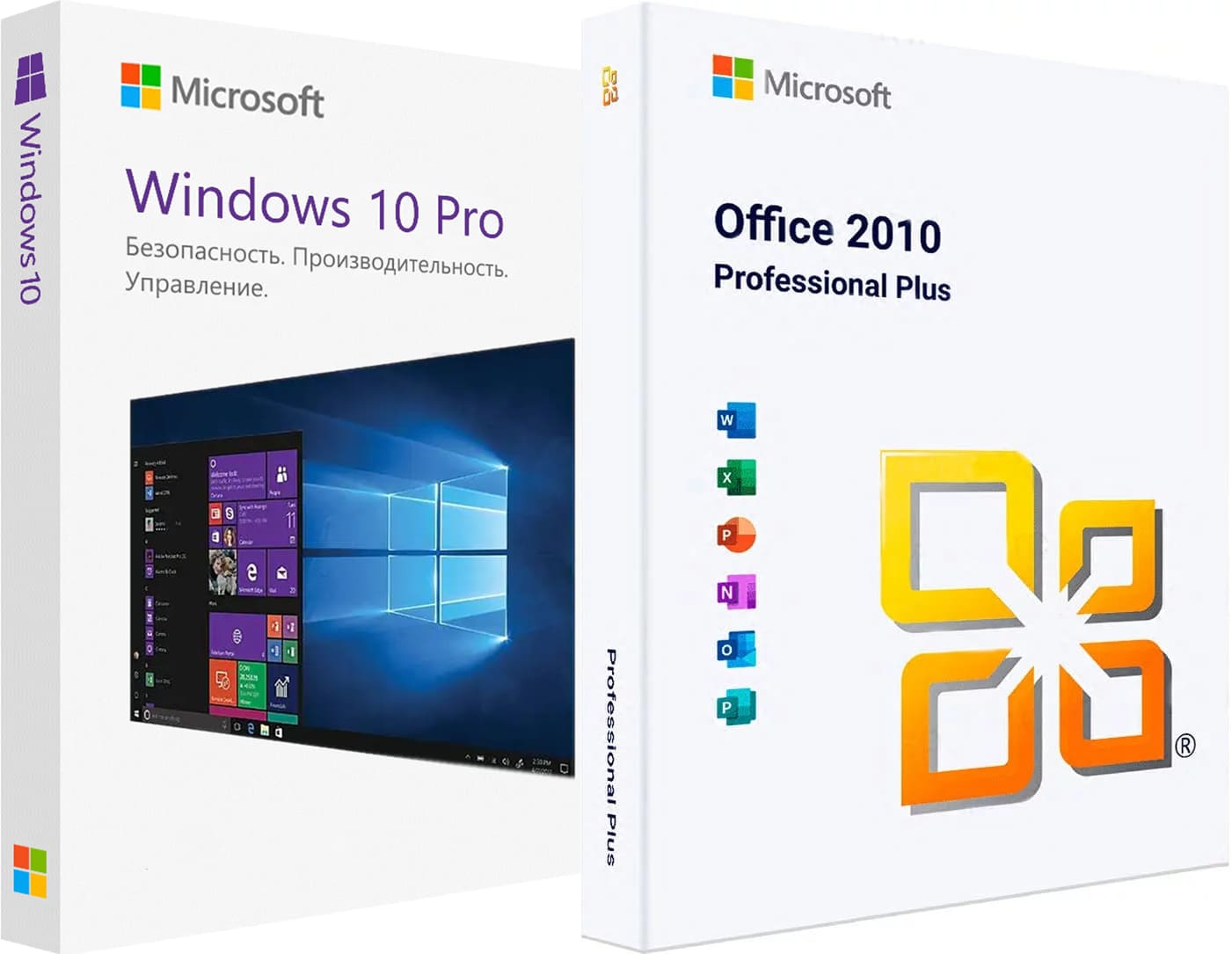 купить комплект Windows 10 pro + Microsoft Office 2010 Pro Plus