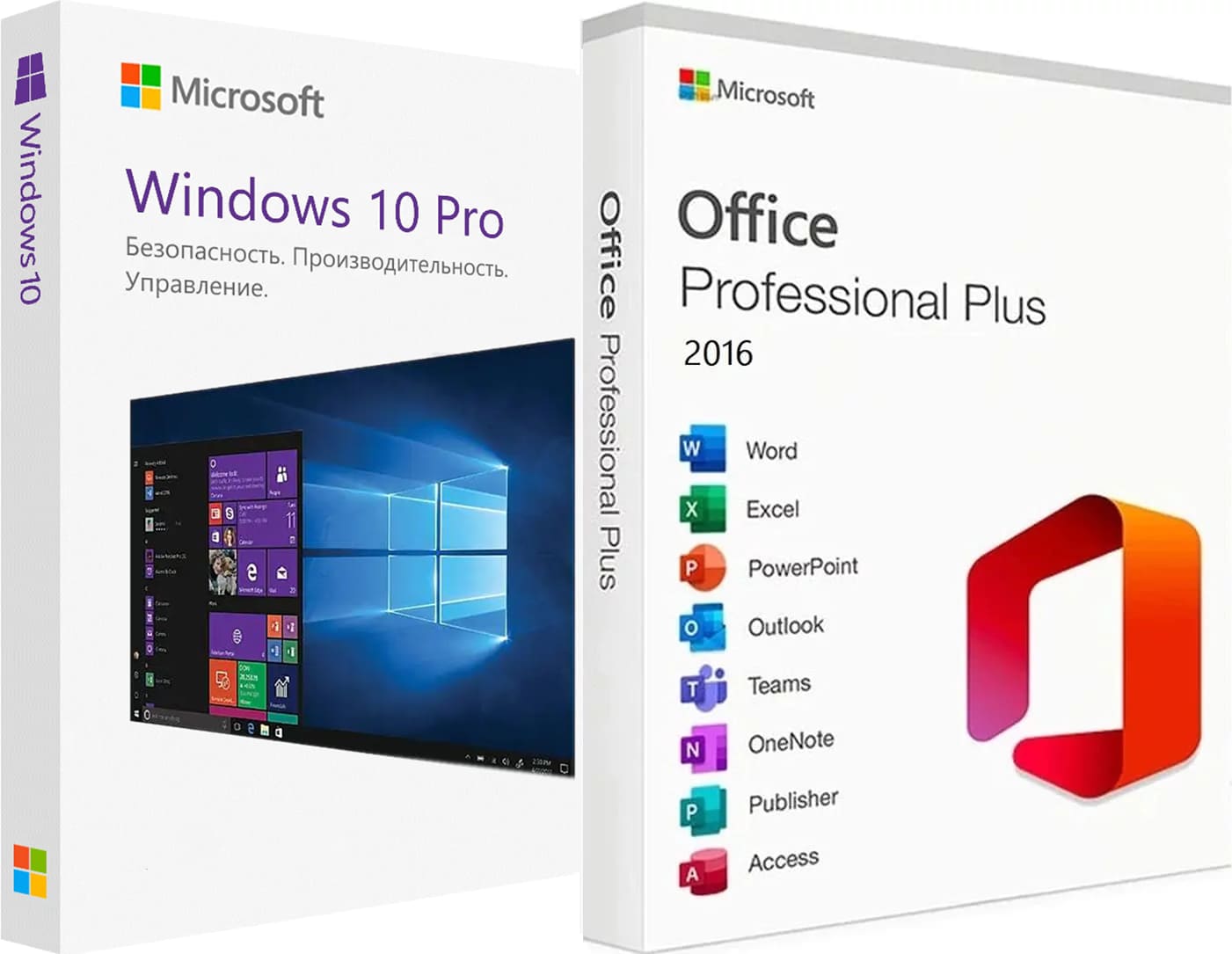 купить комплект Windows 10 pro + Microsoft Office 2016 Pro Plus