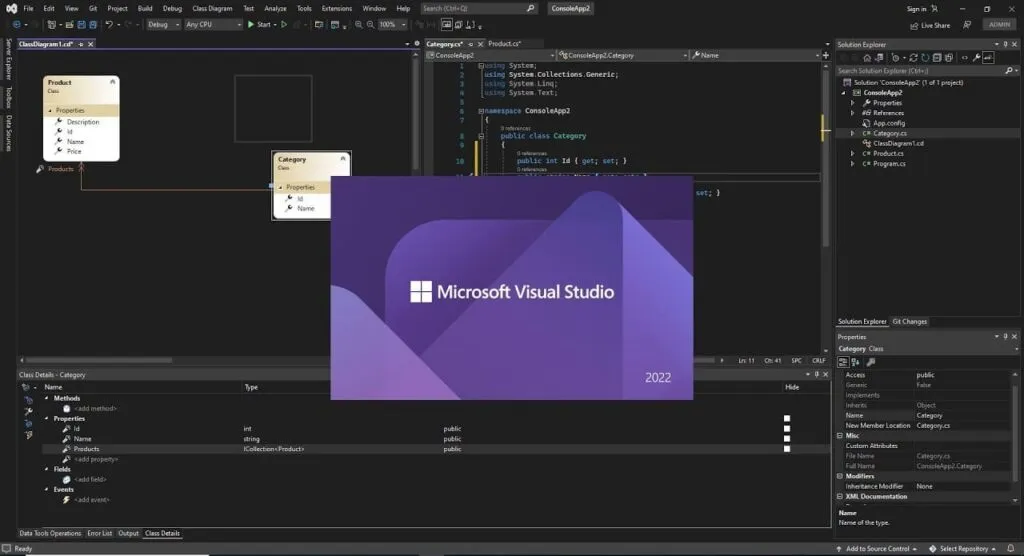 UML диаграммы в Visual Studio