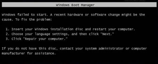 Восстановить загрузчик Windows 7 с помощью командной строки
