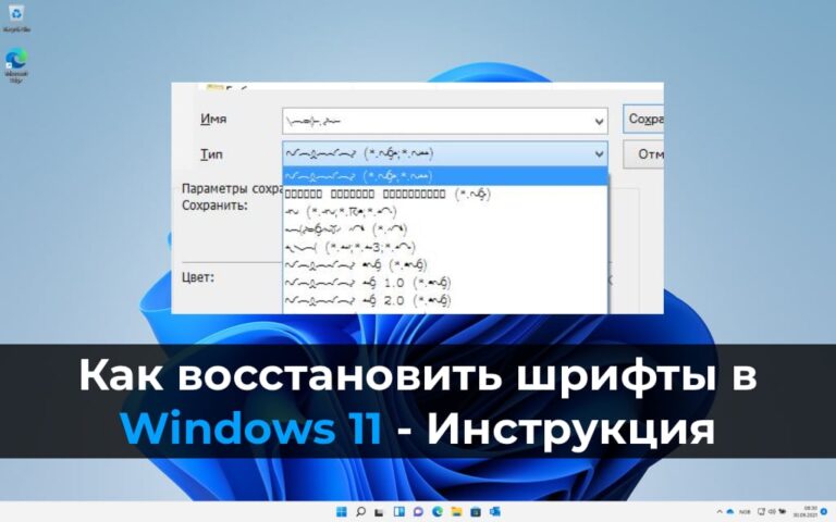 Как восстановить шрифты в Windows 11 — Инструкция