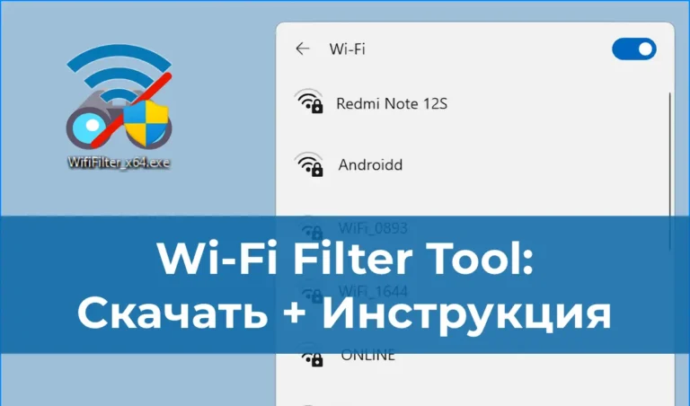 Wi-Fi Filter Tool: Скачать + Инструкция
