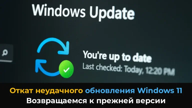 Откат неудачного обновления Windows 11 – возвращаемся к прежней версии и блокируем проблемный патч