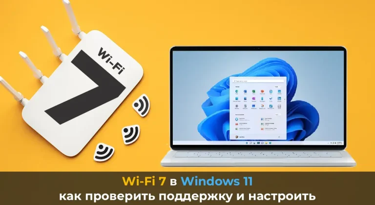Wi-Fi 7 в Windows 11: как проверить поддержку и настроить