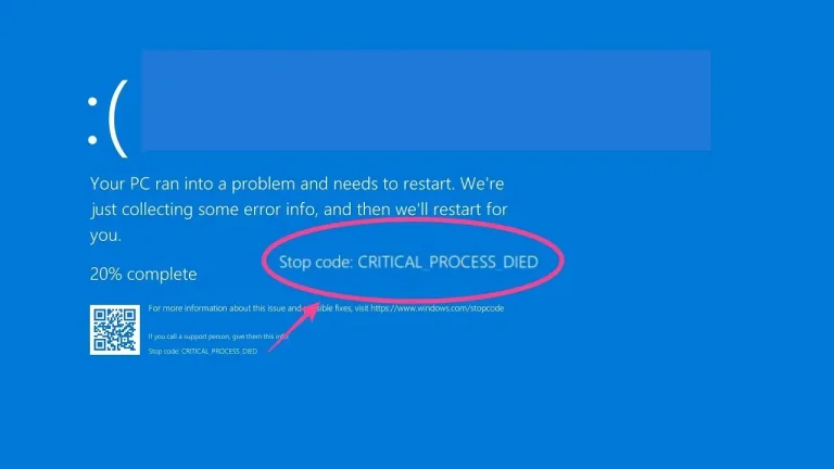 Ошибка «Critical Process Died» в Windows 10/11: причины и решения