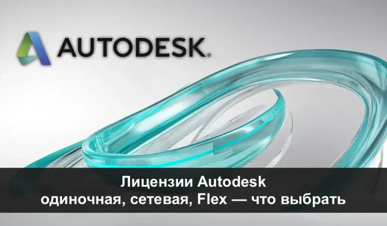 Лицензии Autodesk: одиночная, сетевая, Flex — что выбрать