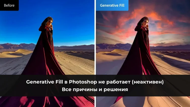 Generative Fill в Photoshop не работает (неактивен): Все причины и решения