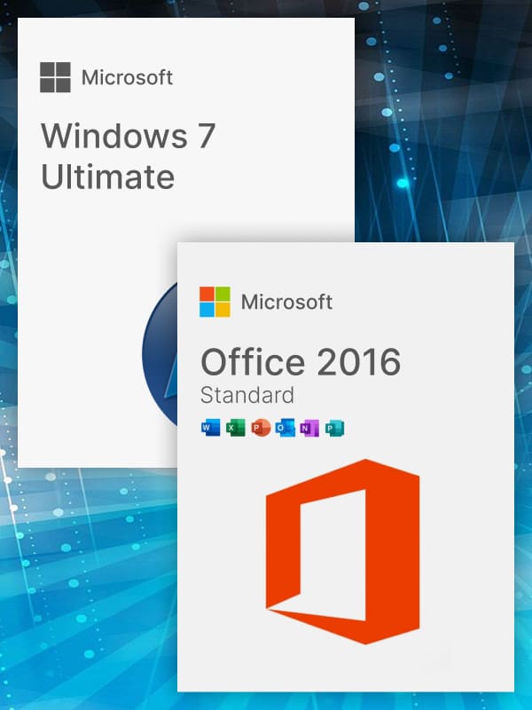 Купить Windows 7 Ultimate + Office 2016 Standard