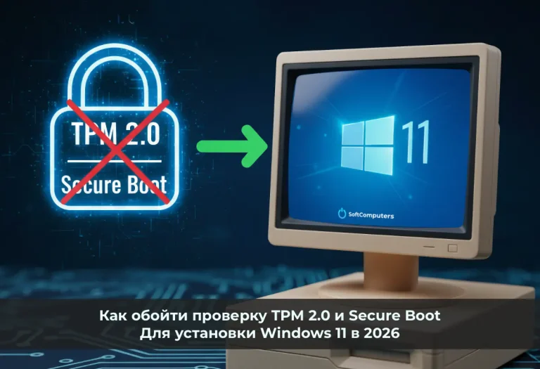 Как обойти проверку TPM 2.0 и Secure Boot при установке Windows 11 в 2026