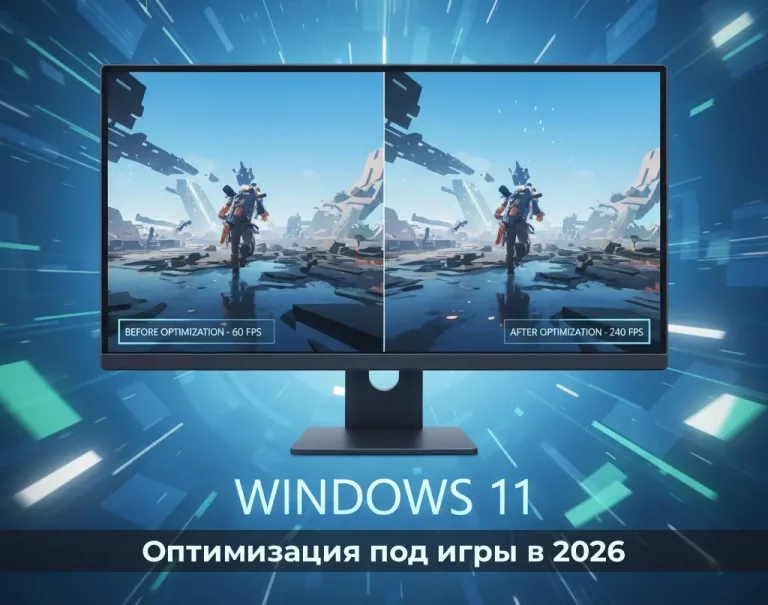 Оптимизация Windows 11 под игры в 2026: отключаем всё лишнее за 5 минут