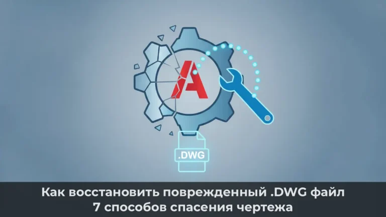 Как восстановить поврежденный DWG: 7 способов спасения чертежа