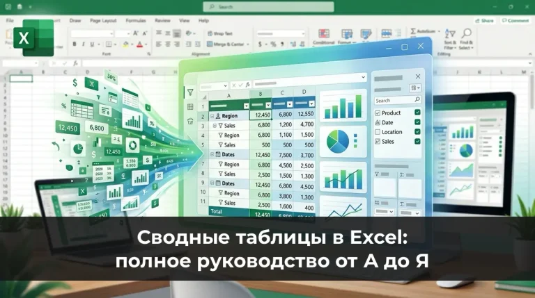 Сводные таблицы в Excel: полное руководство от А до Я