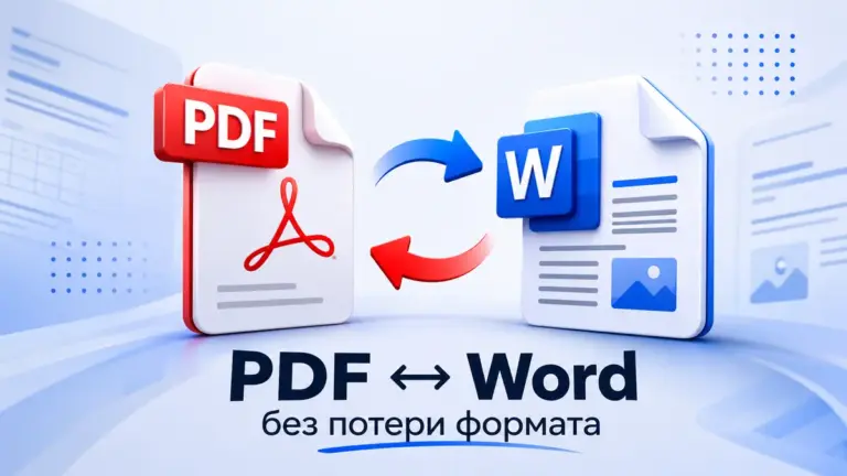 Как перевести PDF в Word и обратно без потери формата