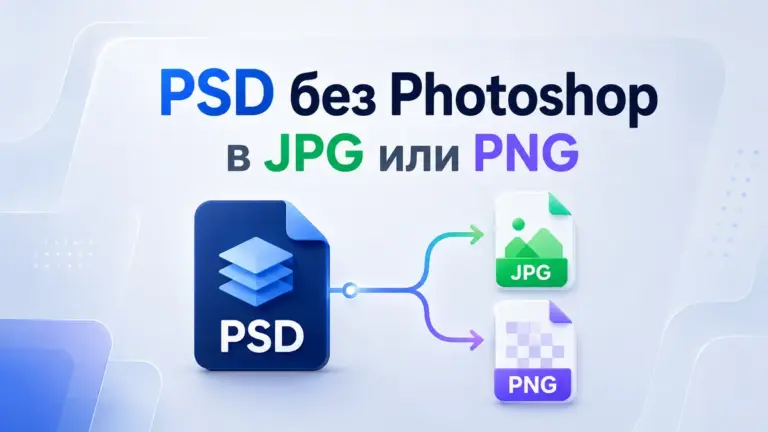 Как открыть PSD без Photoshop и перевести в JPG или PNG