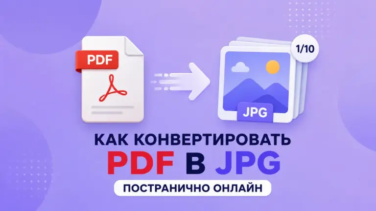 Как конвертировать PDF в JPG постранично онлайн