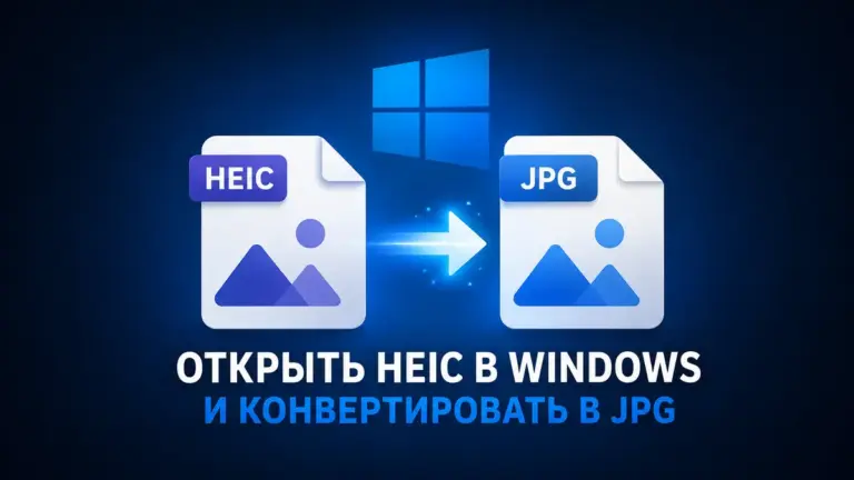 Как открыть HEIC в Windows и конвертировать в JPG