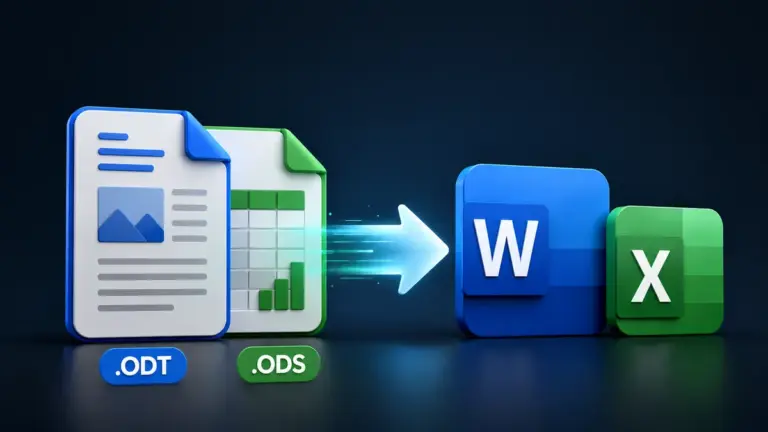 Как открыть файл ODT или ODS и перевести его в Word или Excel